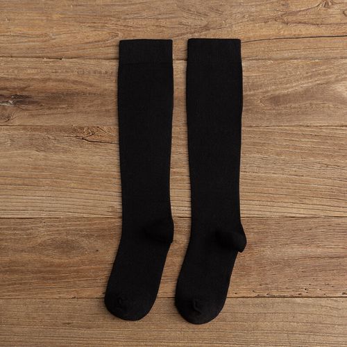 为眸过膝袜压力袜长袜女压力日系jk中筒潮长筒袜黑色小腿袜高筒秋冬女