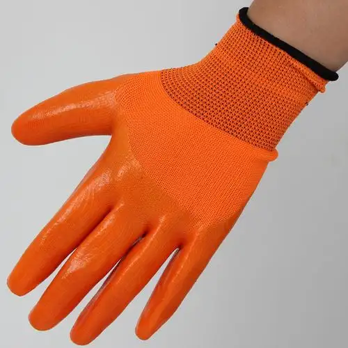 防水工地耐磨劳保防滑加厚胶皮手套