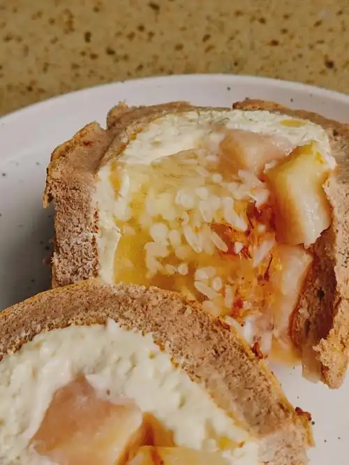 月辉桂花酒酿蜜桃魔芋卷