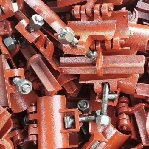 《国标48建筑工地十字扣件直角转向旋转接头卡扣钢管脚手架用卡子 1.