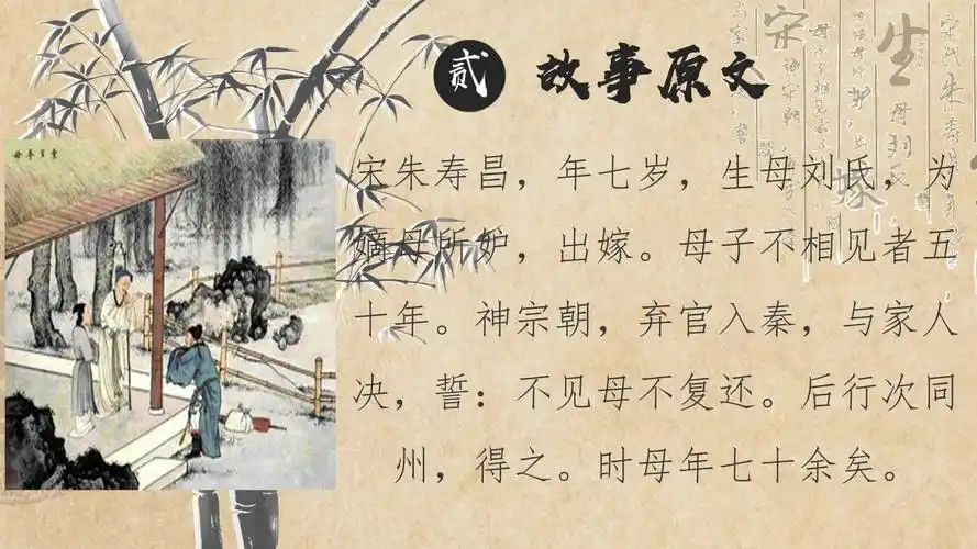 活动作品二十四孝图弃官寻母ppt演示