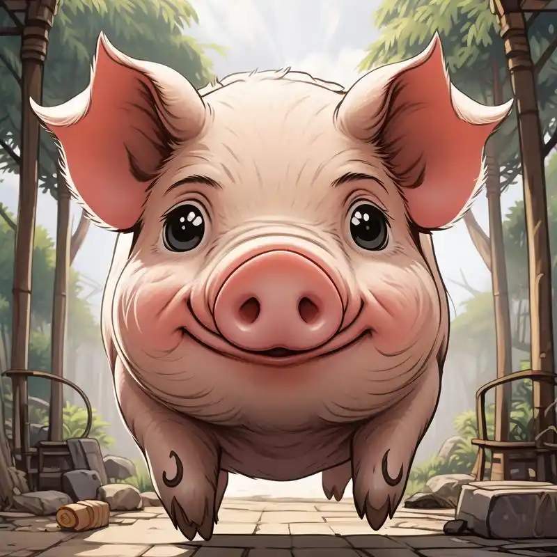 猪猪手绘头像99谁能拒绝这么可爱的猪猪呢!