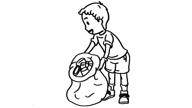 环境日简笔画怎么画环境日简笔画画法