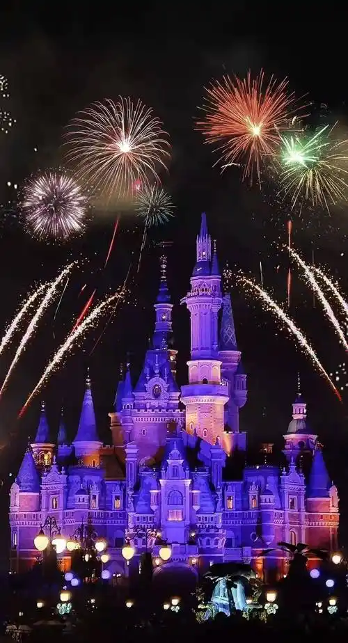 迪士尼,谢谢你的烟花_城堡