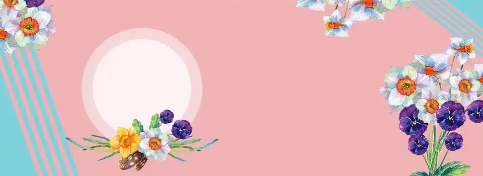 春女装上新粉色淘宝海报背景