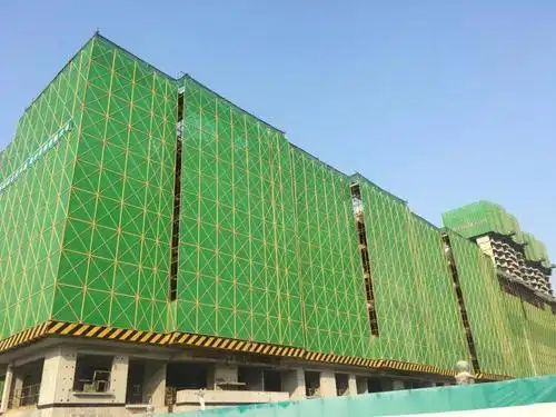 四川成都建筑冲孔爬架网 高层外墙脚手架 电动式提升架