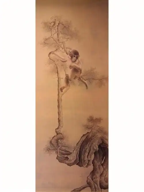 于是今年又创作了五张#猴子  #绘画日常  #国画工笔画