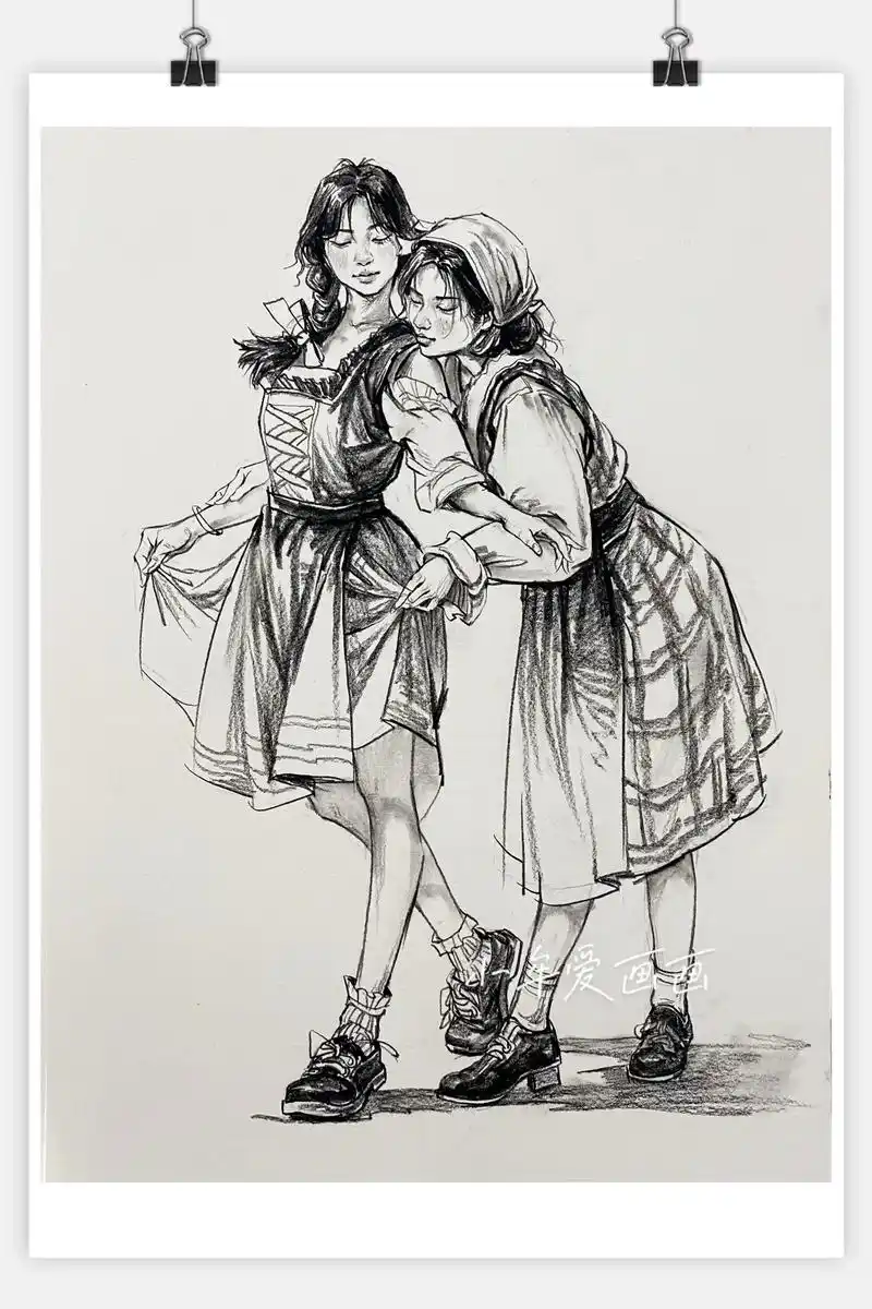 画画 #速写人物 #手绘 - 抖音