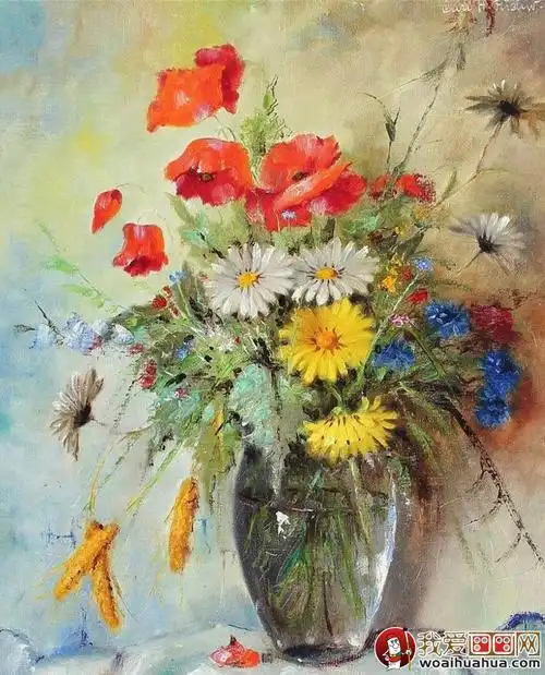 花卉油画:24副高精细写实油画花卉静物作品欣赏(11)