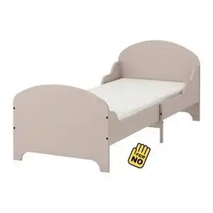 宜家正品ikea家居特洛带实木可伸缩儿童床单人床,专柜光床是