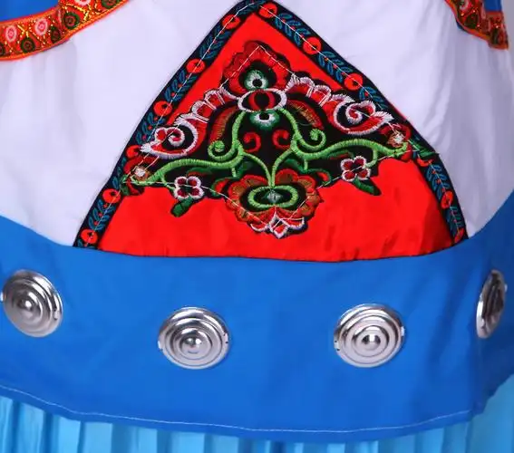 贵州黔南布依族服装女套装演出服民族表演服女装少数民族服饰成人