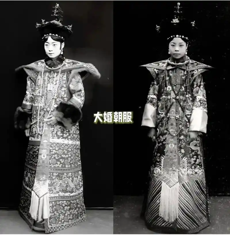 末代皇后和末代皇妃紫禁城的生活照片对比.