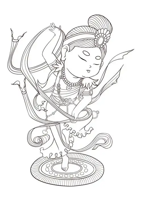 太喜欢敦煌飞天了#插画分享  #插画  #飞天  #敦煌飞天  #敦煌  #敦煌