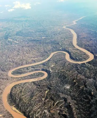 鸟瞰九曲黄河