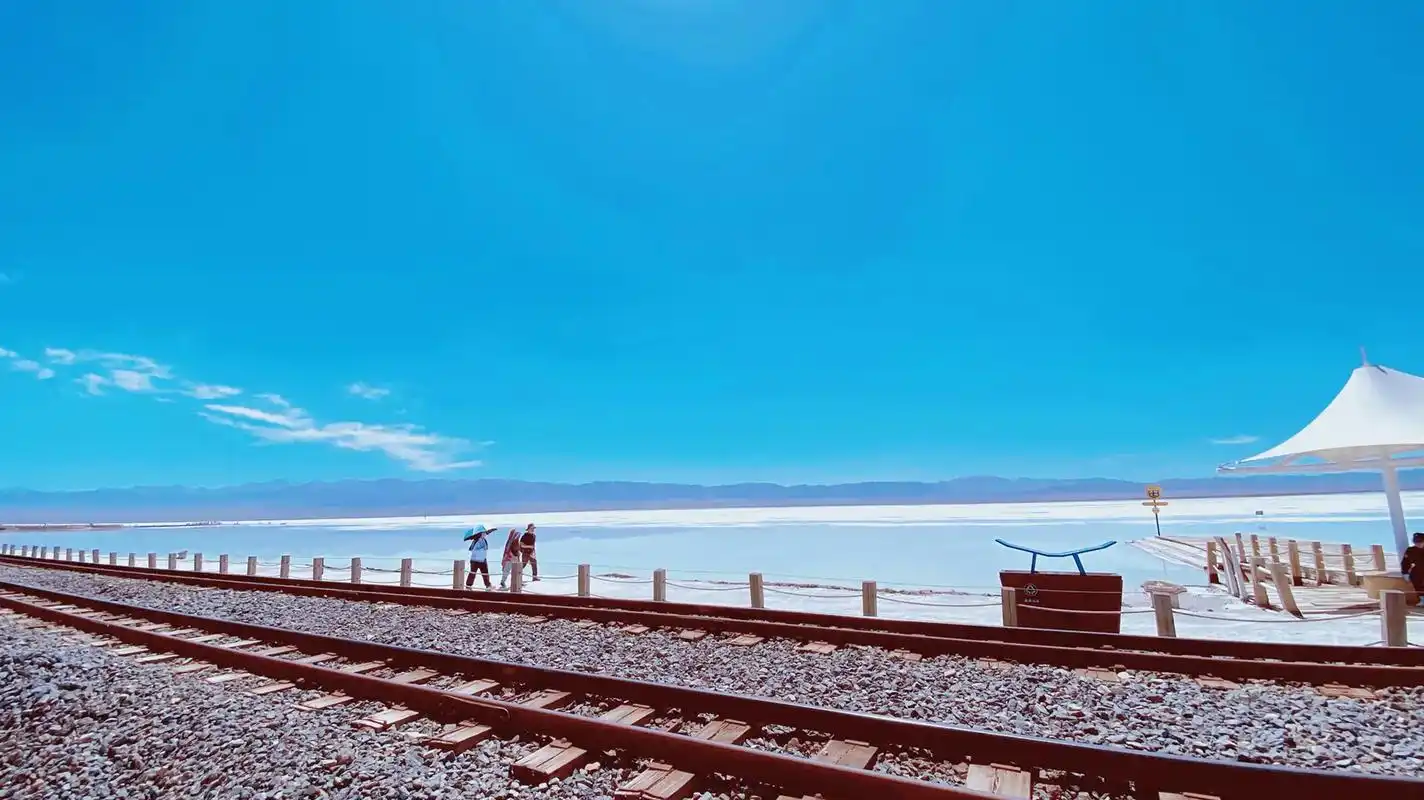 打卡#茶卡盐湖.#旅行碎片 #每一张照片都是满满的回忆 - 抖音