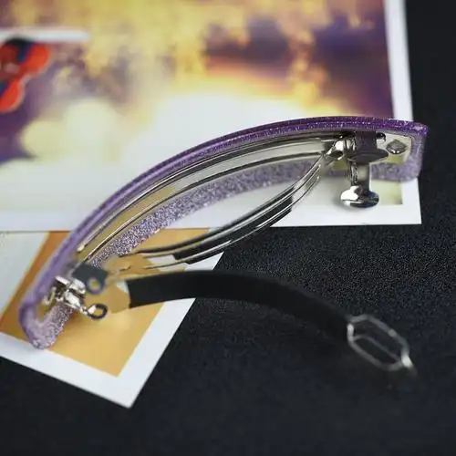 时尚简约顶夹优雅一字大号马尾夹弹簧夹发卡发夹发饰头饰