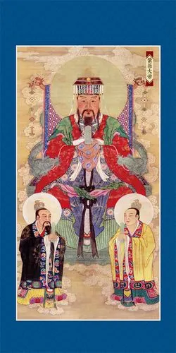 道教神仙画像水陆画紫薇大帝中天紫微北极太皇大帝道教四御之一