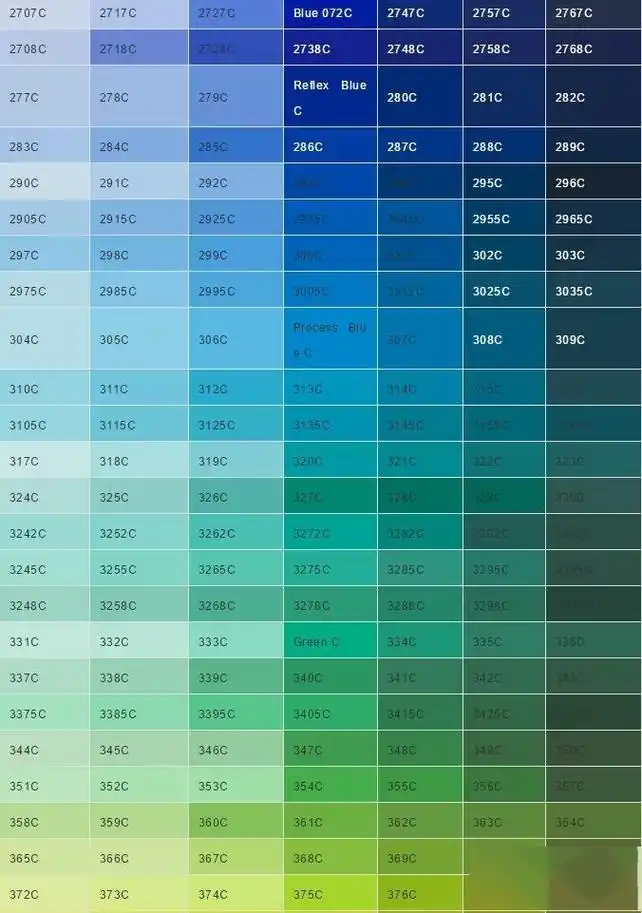 史上最全潘通色卡电子版(c色和u色)