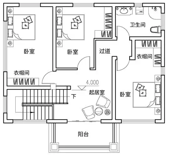 2022年建欧式二层农村别墅设计 -别墅设计-乡村房子设计图-农村自建房