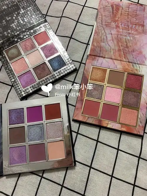 总体还可以吧我比较喜欢他的配色～#眼影试色  #国货  #hazelfeel