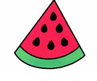 卡通西瓜简笔画图片大全