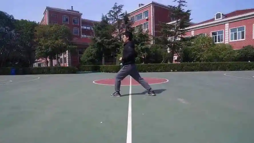 上海市大场中学线上教育少年连环拳教学视频第二部分内容