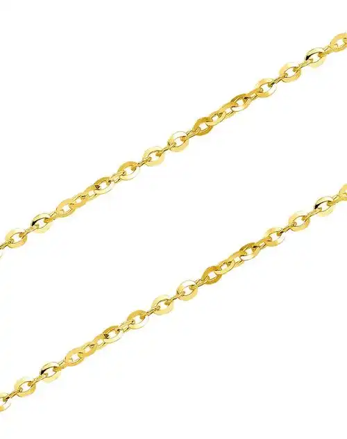 相爱有时 18k黄金百搭o字链