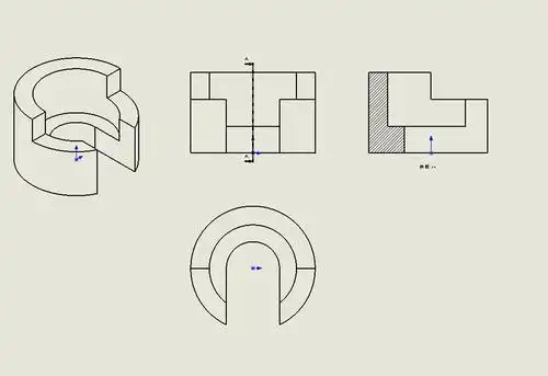 机械制图,剖视图作图.做完再加100.一共200分,求高手做.