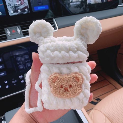 手工编织烟盒套软盒毛线diy钩针手织香烟盒送男朋友礼物