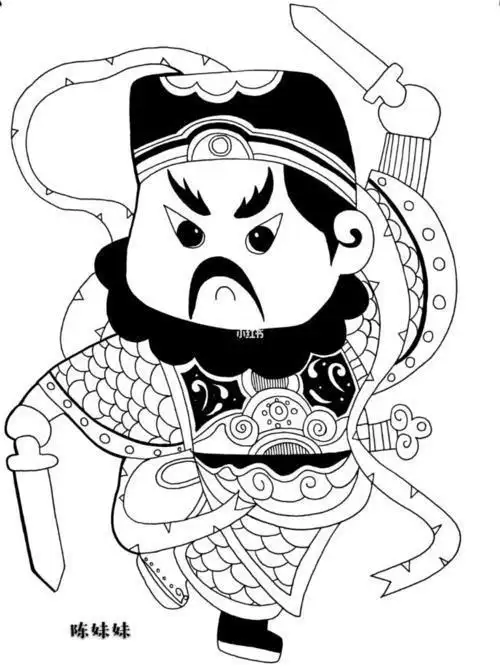 门神简笔画简单漂亮