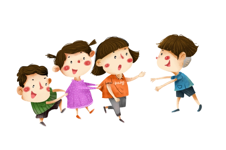 游戏22:背对背运球 2个小朋友为一组,背对背将球夹住,游戏开始,将球从