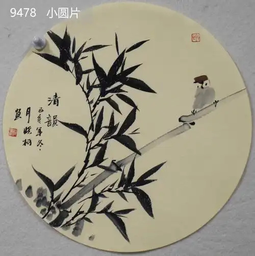 柯老师1花鸟圆片花鸟a