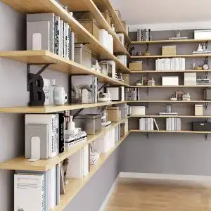 家用墙上地下储藏室置物架壁挂式书架货架车库储物间墙壁架子层架