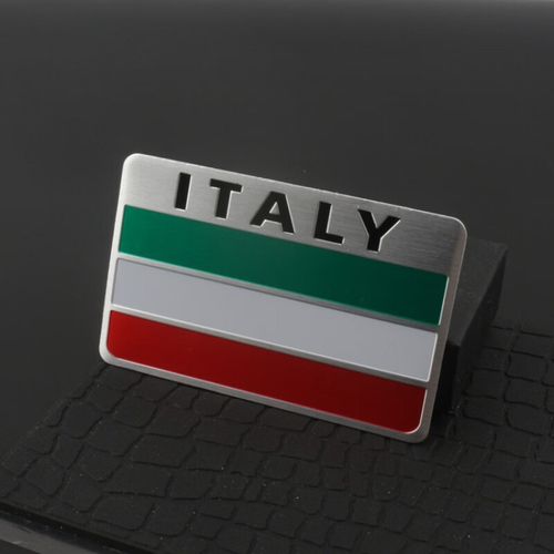 划痕贴个性创意装饰贴后标志尾标油箱贴汽车改装 意大利旗方形一个