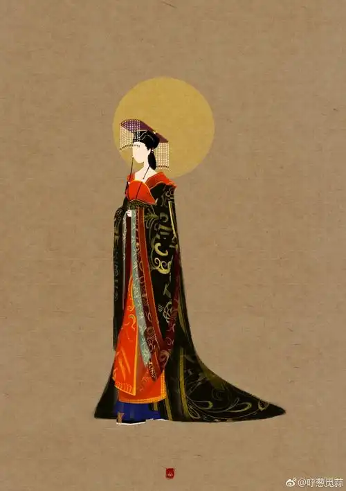 【武则天】(来自@呼葱觅蒜微博)喜欢插画糖友可以多多关注这位博主画