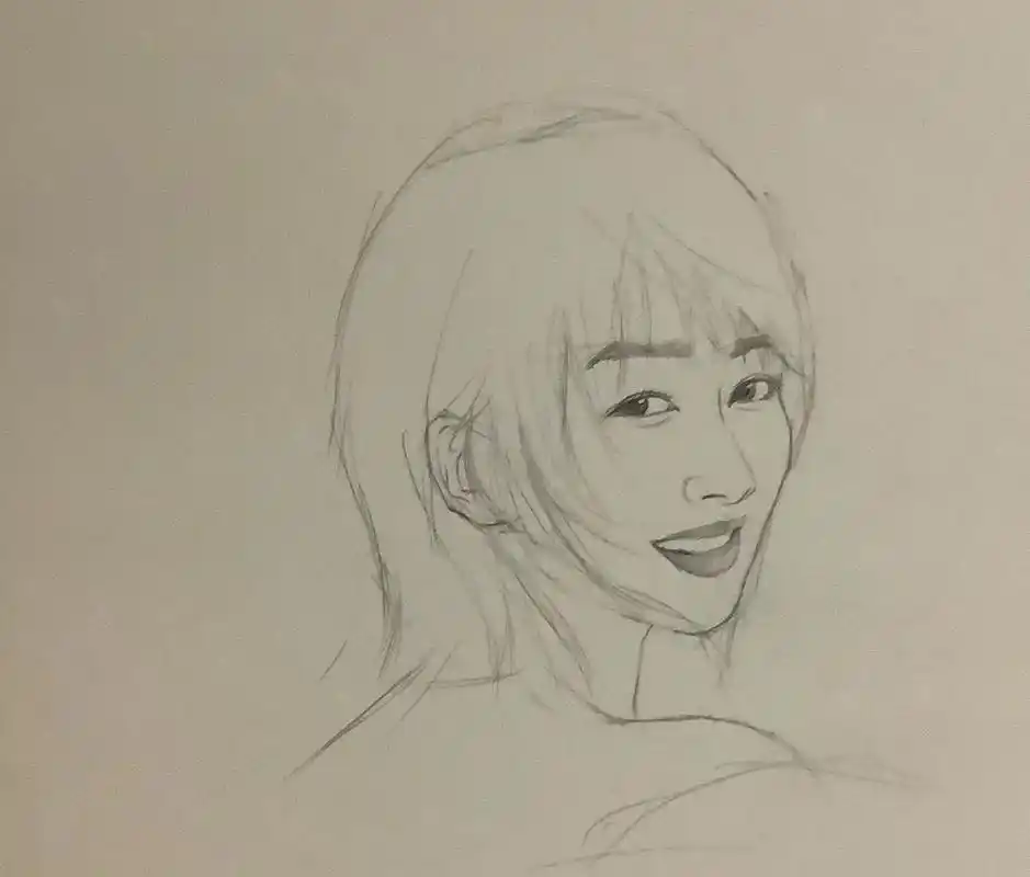 速写杨紫.自动铅笔速写#速写 #杨紫 #人物速写 #铅笔画 - 抖音