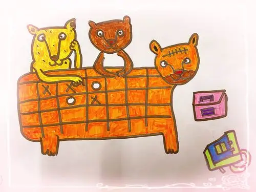 教师手绘故事《方格子老虎》