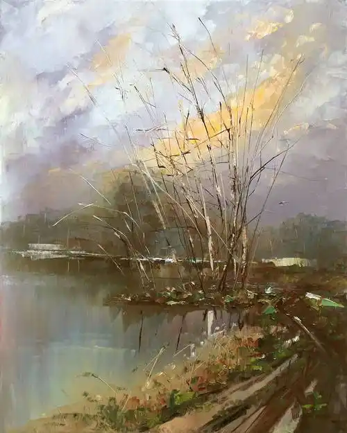 刮刀的魅力总那么美乌克兰vitaliymashchenko丨油画作品