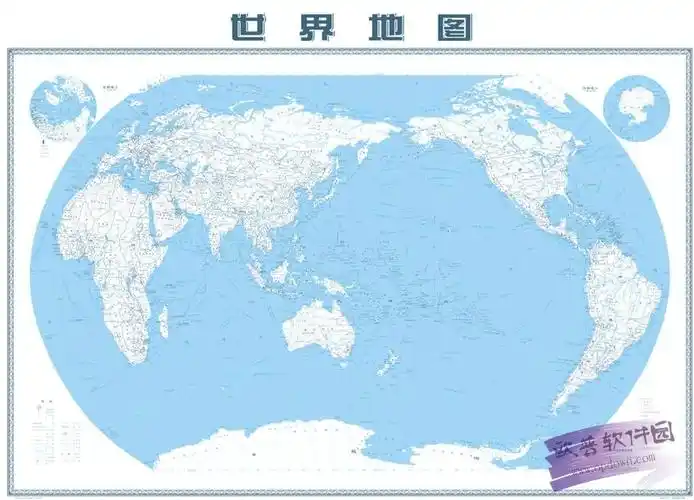 世界电子地图高清版大图 免费版 的软件截图