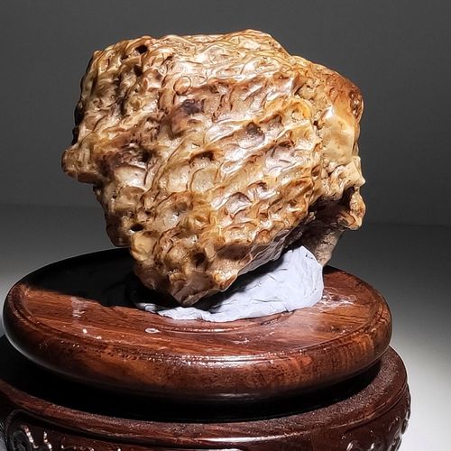 阿拉善戈壁石,碧玉毛绒石