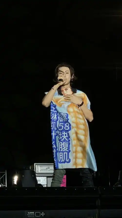 小鬼王琳凯音乐节露58块腹肌##起猛了看见小鬼露58块腹肌