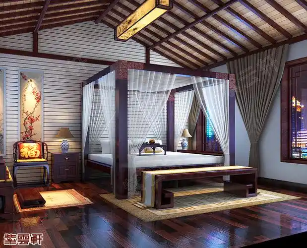 南京市古典别墅中式装修 古风盎然