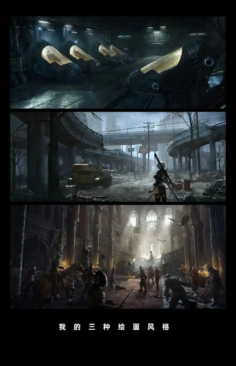 我的三种场景风格.废土,科幻,复古,你们喜欢哪种~当然不止会 - 抖音