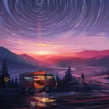 二次元手绘风景背景图 - 堆糖,美图壁纸兴趣社区