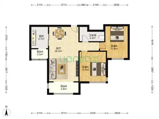 天地源枫林意树户型图