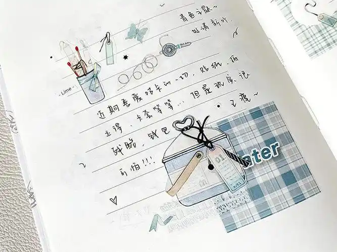 盐系手帐青色系