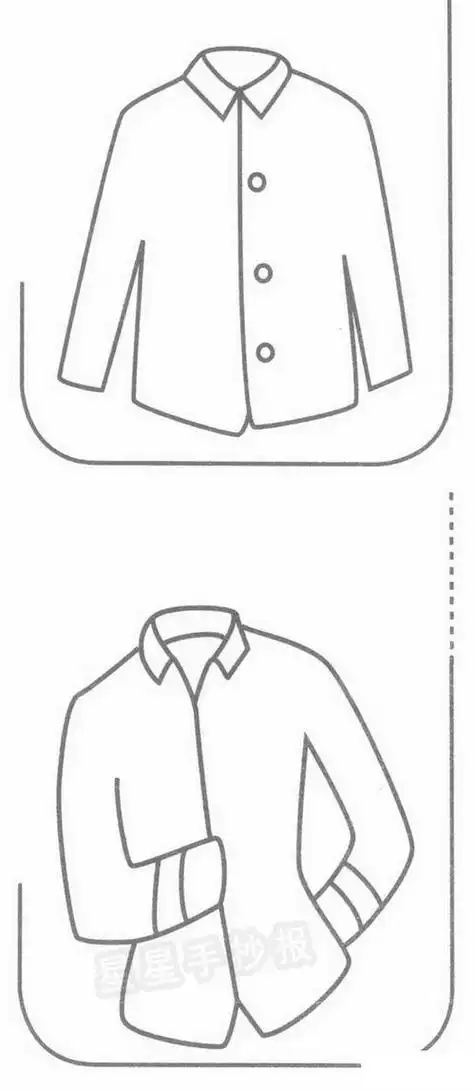 衬衫简笔画男女士衬衫简单画法衬衫简笔画步骤图片大全简笔画格子衬衫