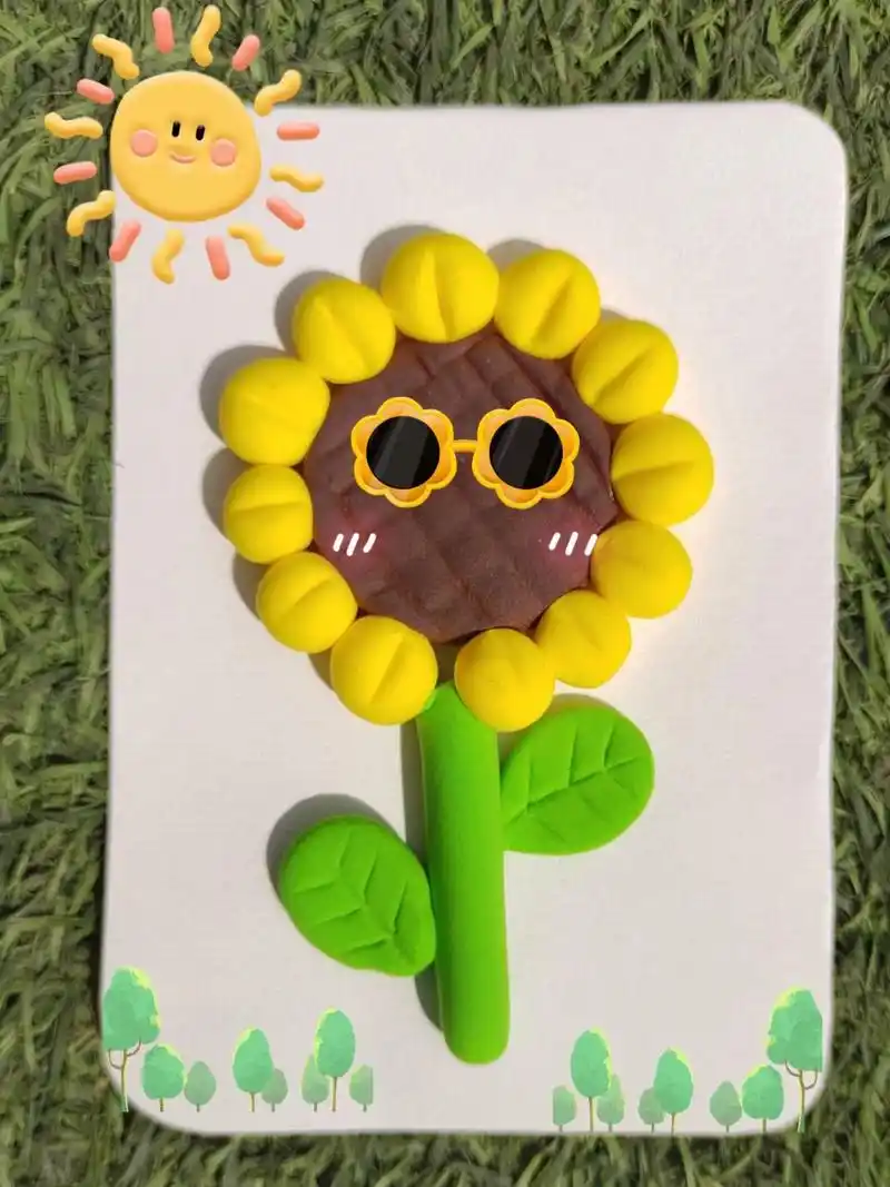 小班超轻黏土——向日葵97