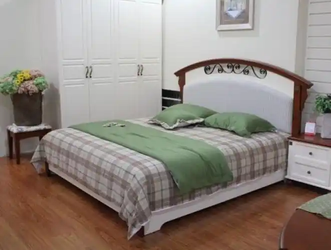 阳光林森现代风卧室床标签:双人床 人造板家具 现代家具 阳光林森家具