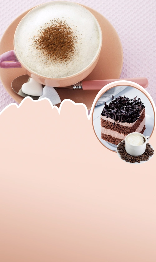 下午茶简约菜单背景素材